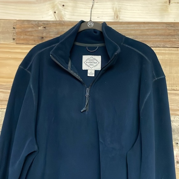 St John’s Bay size large navy quarter zip pullover fleece top - Picture 4 of 6